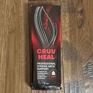 CRUVHEAL Professional Strong Arch Support Insoles 220+  lbs - Medium 2 PACK